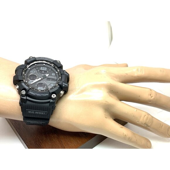 Casio G-Shock Men's Watch GSG100-1AWC Quartz Mudmaster Black Resin Ana-Dig 5562 - Picture 5 of 15